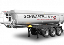डंप ट्रेलर / टिपर सेमी ट्रेलर Schwarzmüller 3-axle steel segment tipper semitrailer