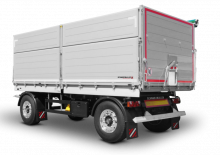 डंप ट्रेलर / टिपर ट्रेलर Schwarzmüller 2-axle 3-way tipper trailer - long-haul transport