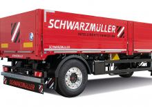 डंप ट्रेलर / टिपर ट्रेलर Schwarzmüller 2-axle platform trailer - building materials