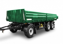 डंप ट्रेलर / टिपर ट्रेलर Schwarzmüller 3-axle 3-way tipper trailer - building site