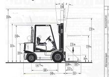 डीजल फोर्कलिफ्ट Clark CDP 30