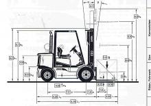 डीजल फोर्कलिफ्ट Clark CDP 40 H