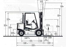 डीजल फोर्कलिफ्ट Clark CDP 50 H