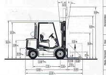 डीजल फोर्कलिफ्ट Clark CDP 50 SH