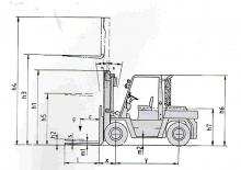 डीजल फोर्कलिफ्ट Nissan DF 05 A 60 U