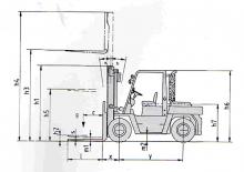 डीजल फोर्कलिफ्ट Nissan DF 05 A 70 U