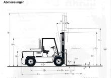 डीजल फोर्कलिफ्ट Clark DPH 70