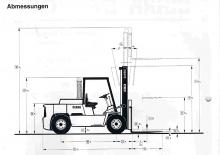 डीजल फोर्कलिफ्ट Clark DPH 75