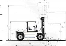 डीजल फोर्कलिफ्ट Clark DPL 100