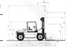 डीजल फोर्कलिफ्ट Clark DPL 120