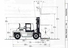 डीजल फोर्कलिफ्ट Clark DPL 136