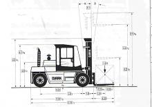 डीजल फोर्कलिफ्ट Clark DPL 80
