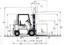 डीजल फोर्कलिफ्ट Clark DPM 12 N