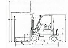 डीजल फोर्कलिफ्ट Nissan FD 01 A 15 Q