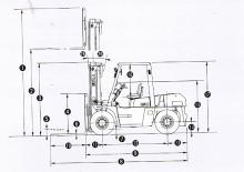डीजल फोर्कलिफ्ट TCM FD 100 Z 8