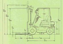 डीजल फोर्कलिफ्ट Komatsu FD 15 T-15