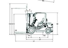 डीजल फोर्कलिफ्ट Komatsu FD 30 T 14