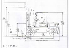 डीजल फोर्कलिफ्ट Komatsu FD 60 H 6