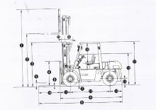 डीजल फोर्कलिफ्ट TCM FD 60 Z 8