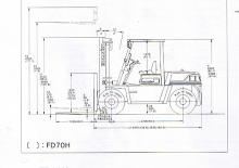 डीजल फोर्कलिफ्ट Komatsu FD 70-6