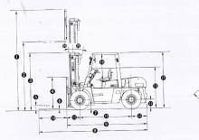 डीजल फोर्कलिफ्ट TCM FD 70 Z 8