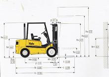 डीजल फोर्कलिफ्ट Yale GDP 25 TF