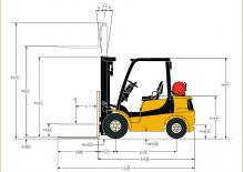 डीजल फोर्कलिफ्ट Yale GDP 30MX