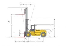 डीजल फोर्कलिफ्ट Hyster H 15.00 XM - 12