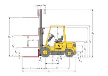 डीजल फोर्कलिफ्ट Hyster H 2.00 XM