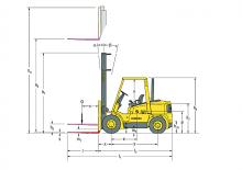 डीजल फोर्कलिफ्ट Hyster H 4.00 XMS - 6
