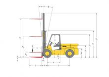 डीजल फोर्कलिफ्ट Hyster H 7.00 XL