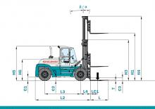 डीजल फोर्कलिफ्ट Konecranes SMV 20-1200 B