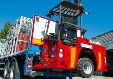 डीजल ट्रक माउंटेड फोर्कलिफ्ट Manitou TMM 25