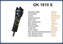 हाइड्रोलिक ब्रेकर Italdem GK 1810 S 