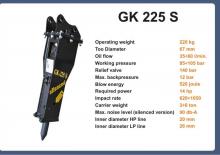 हाइड्रोलिक ब्रेकर Italdem GK 225 S 
