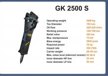 हाइड्रोलिक ब्रेकर Italdem GK 2500 S 