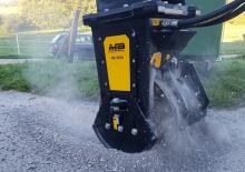 हाइड्रोलिक एक्सकेवेटर के लिए माउंटेबल मिलिंग हेड MB Crusher MB-R500