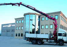 हाइड्रोलिक लोडिंग क्रेन Amco Veba 828-3 S Jib 3S