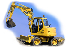 व्हील एक्सकेवेटर Komatsu PW75-2