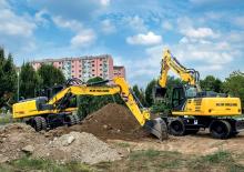 व्हील एक्सकेवेटर New Holland WE 170 Compact