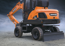 व्हील एक्सकेवेटर Doosan DX55W