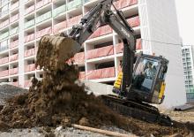 मिनी एक्सकेवेटर Volvo EC55C