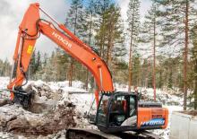 क्रॉलर एक्सकेवेटर Hitachi ZH210-5 HYBRID