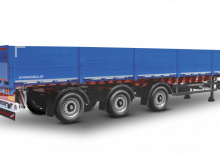 कर्टन साइड / टार्पॉलिन सेमी ट्रेलर Schwarzmüller 3-axle platform semitrailer prepared for mobil crane