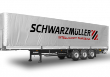 कर्टन साइड / टार्पॉलिन सेमी ट्रेलर Schwarzmüller 3-axle ultralight platform semitrailer - coil