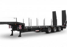 लोबेड और स्टेप डेक सेमी ट्रेलर Schwarzmüller 3-axle low loader semitrailer with offset platform - reinforced
