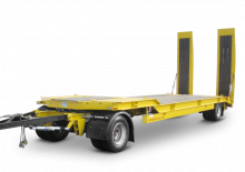 लोबेड ट्रेलर Schwarzmüller 2-axle low loader trailer with offset platform
