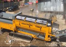 ड्रम के साथ मोबाइल स्क्रीनिंग प्लांट Anaconda TD620