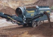 ड्रम के साथ मोबाइल स्क्रीनिंग प्लांट Powerscreen Trommel 511 Rad