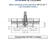 मास्ट क्लाइम्बिंग वर्क प्लेटफॉर्म Electroelsa EP-3125T